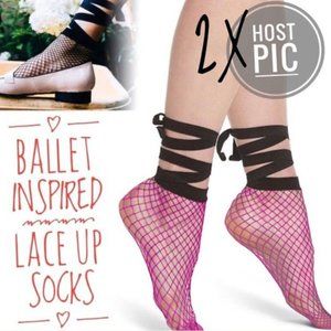 Annamaria Azalea Ballet Style Lace-Up Socks